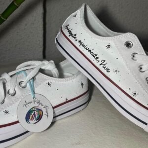 Zapatillas lona estilo "Converse" bajas personalizadas Adultos