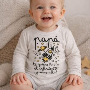 body bebé manga larga personalizado