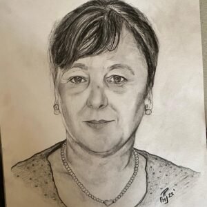 Retrato a lápiz (Escala de grises)